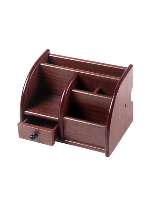 desi karigar wooden letter holder / visiting card holder / mobile stand / pen stand / office desktop accessory - 15314903 - Very Small Image - 1