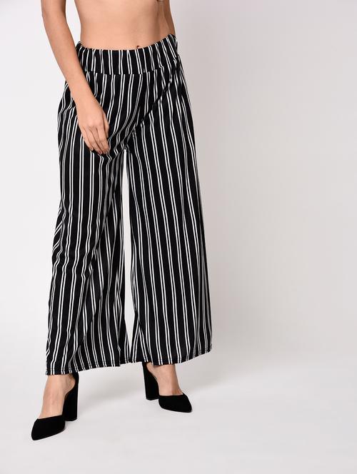 high waist striped palazzo - 15314933 - Very Small Image - 1