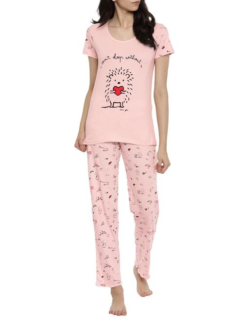 quirky print nightwear pajama set - 15315101 - Very Small Image - 1
