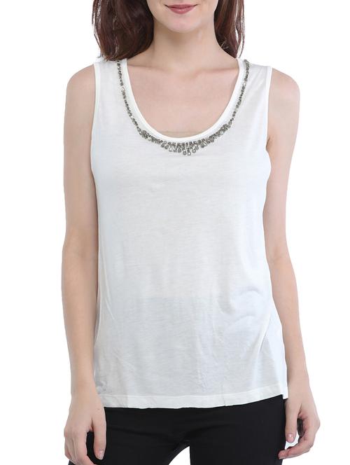 embellished solid tank top - 15315171 - Very Small Image - 1