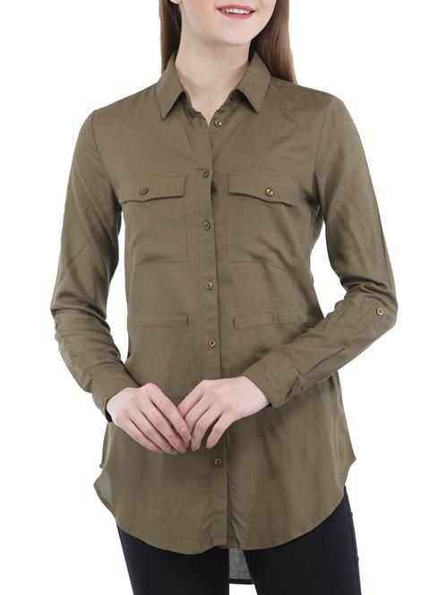 high-low shirt tunic - 15315180 - Very Small Image - 1