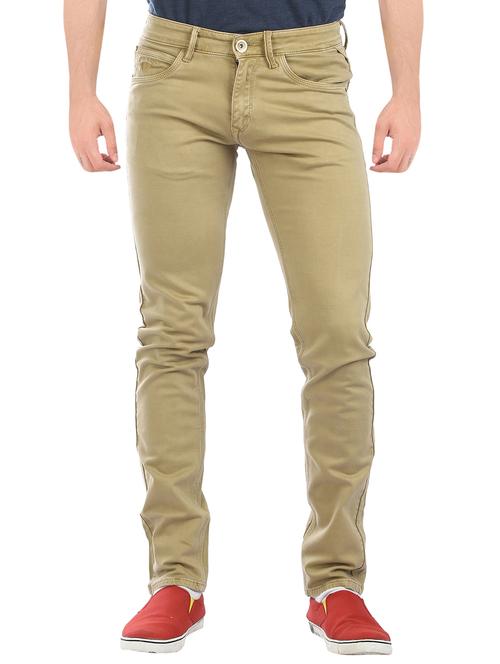 brown denim plain jeans - 15315903 - Very Small Image - 1
