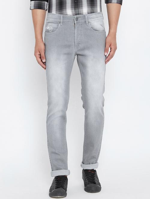 grey denim washed jeans - 15316021 - Very Small Image - 1
