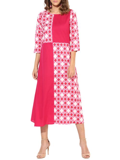 fusion printed kurta - 15317025 - Very Small Image - 1