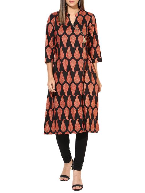 straight printed kurta - 15317039 - Very Small Image - 1