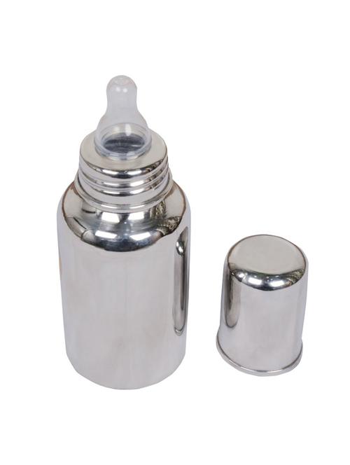 silver stainless steel milk bottle - 15317918 - Very Small Image - 1