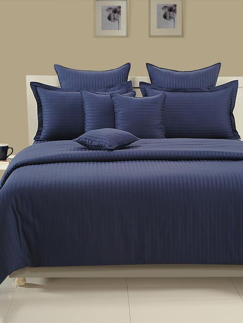 swayam navy blue colour bed in a bag set of 4 - 15318549 - Very Small Image - 1
