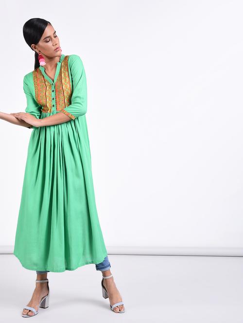 flared printed kurta - 15318770 - Very Small Image - 1
