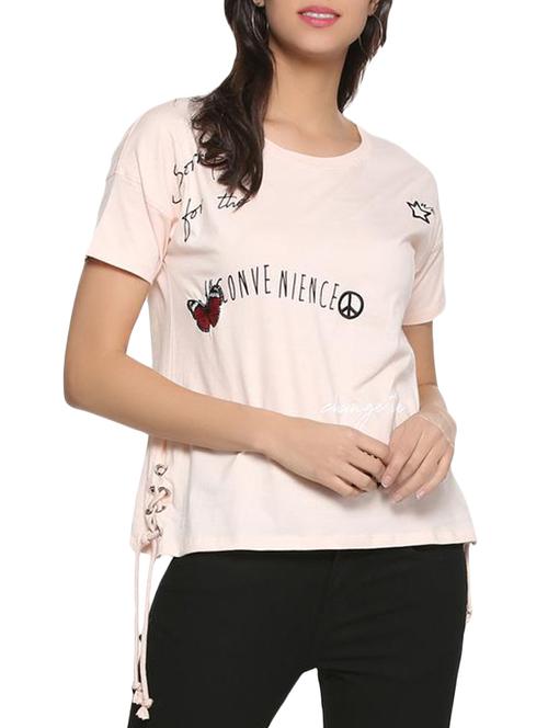 embroidered graphic print top - 15320242 - Very Small Image - 1