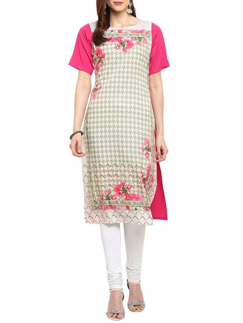straight printed kurta - 15321064 - Very Small Image - 1