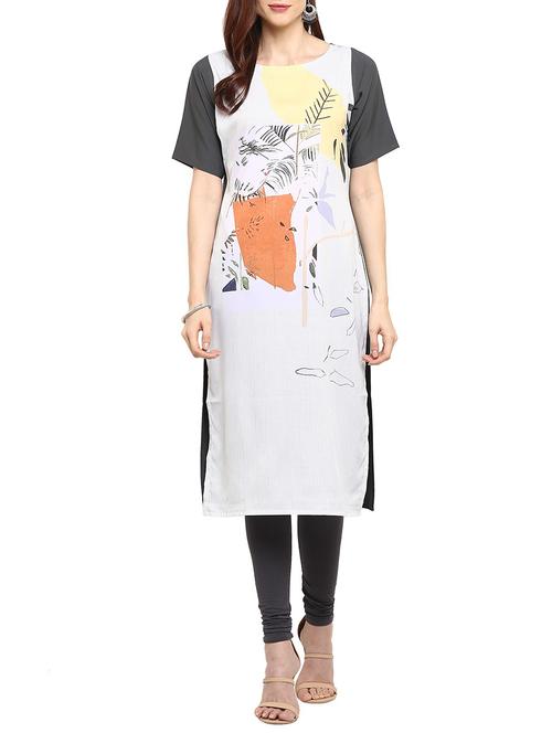 straight printed kurta - 15321067 - Very Small Image - 1