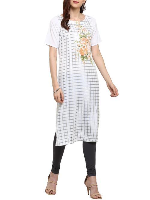 straight printed kurta - 15321068 - Very Small Image - 1