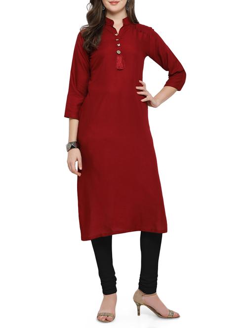straight tassles kurta - 15321289 - Very Small Image - 1