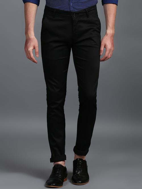 black viscose chinos casual trouser - 15323315 - Very Small Image - 1
