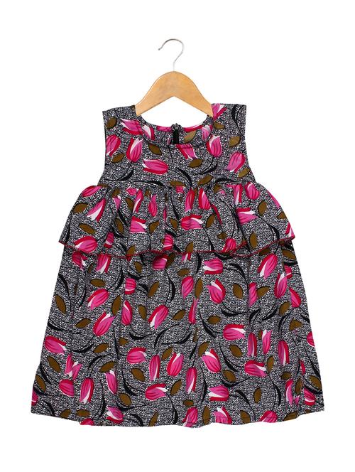 multi colored polyester frock - 15323937 - Very Small Image - 1