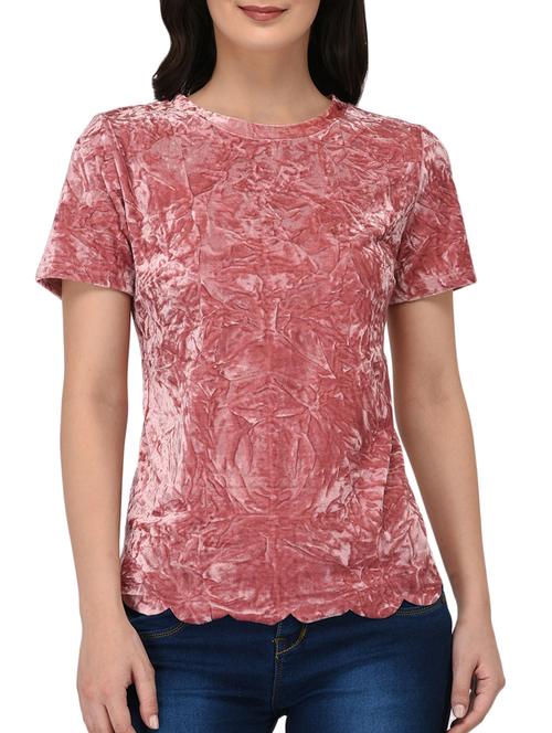 scallop hem crushed tee - 15324068 - Very Small Image - 1