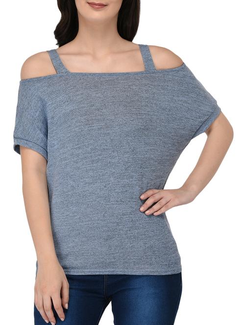 cold shoulder square neck top - 15324098 - Very Small Image - 1