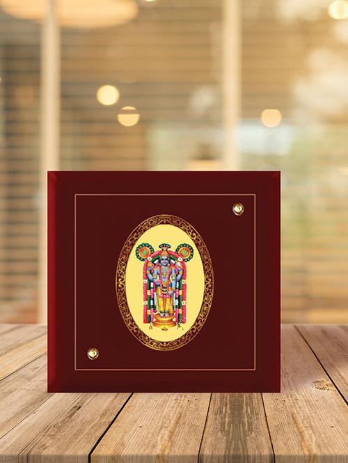 mdf photo frame gold plated royal foil guru vayurappan - 15325336 - Very Small Image - 1