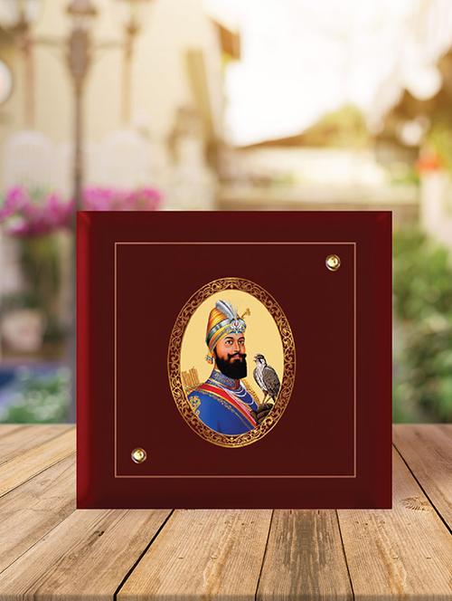 mdf photo frame gold plated royal foil guru gobind singh - 15325337 - Very Small Image - 1