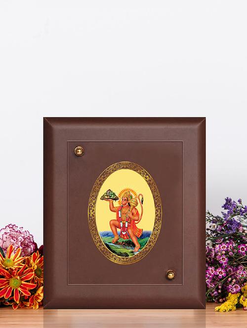 mdf wall hanging frame gold plated royal foil mountain hanuman - 15325352 - Very Small Image - 1
