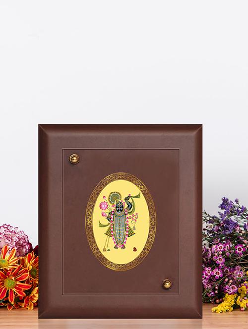 mdf wall hanging frame gold plated royal foil sri nath - 15325376 - Very Small Image - 1