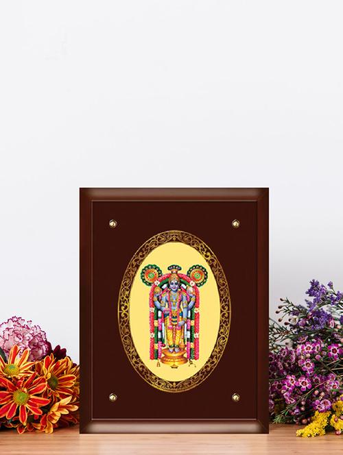 mdf wall hanging frame gold plated royal foil guru vayurappan - 15325497 - Very Small Image - 1