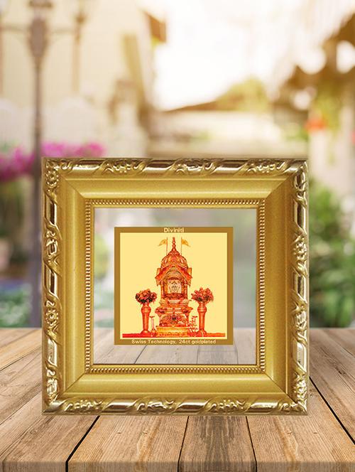 double glass photo frame gold plated rani sati - 15325518 - Very Small Image - 1