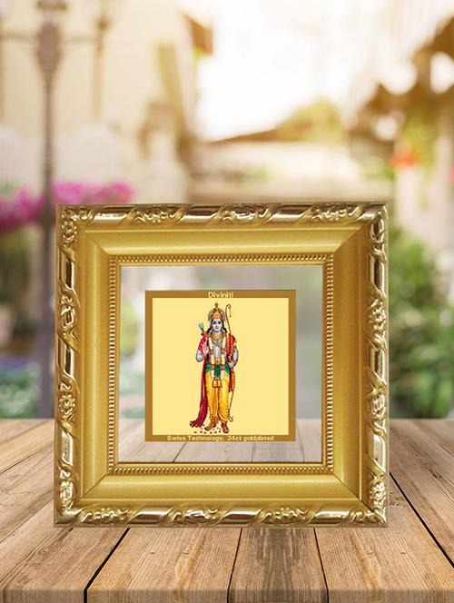 double glass photo frame gold plated standing ram ji - 15325551 - Very Small Image - 1