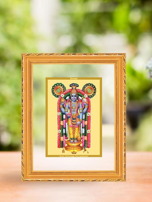 double glass wall hanging frame gold plated guru vayorappan - 15325602 - Very Small Image - 1