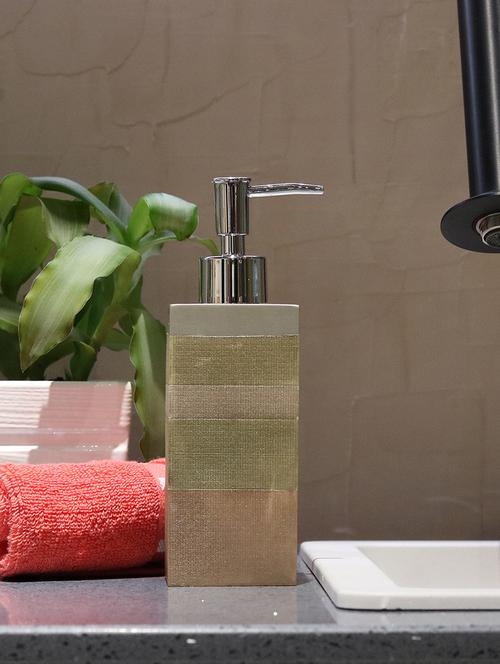 liquid soap dispenser, multi color polyresin soap dispenser for kitchen, bathroom or common basin - 15327161 - Very Small Image - 1