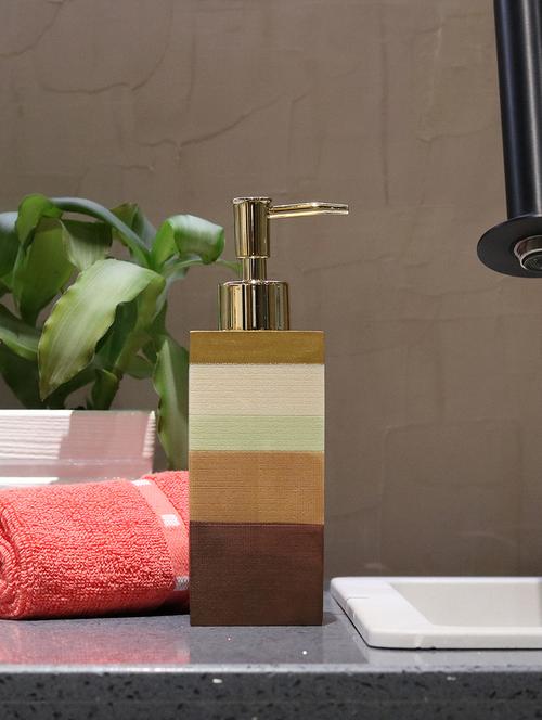 liquid soap dispenser, multi color polyresin soap dispenser for kitchen, bathroom or common basin - 15327167 - Very Small Image - 1