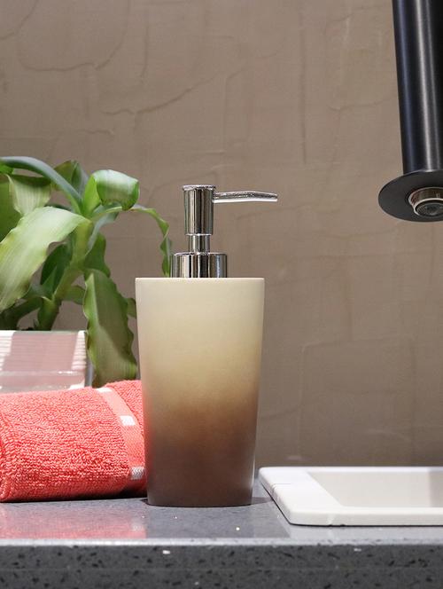 liquid soap dispenser, multi color polyresin soap dispenser for kitchen, bathroom or common basin - 15327180 - Very Small Image - 1