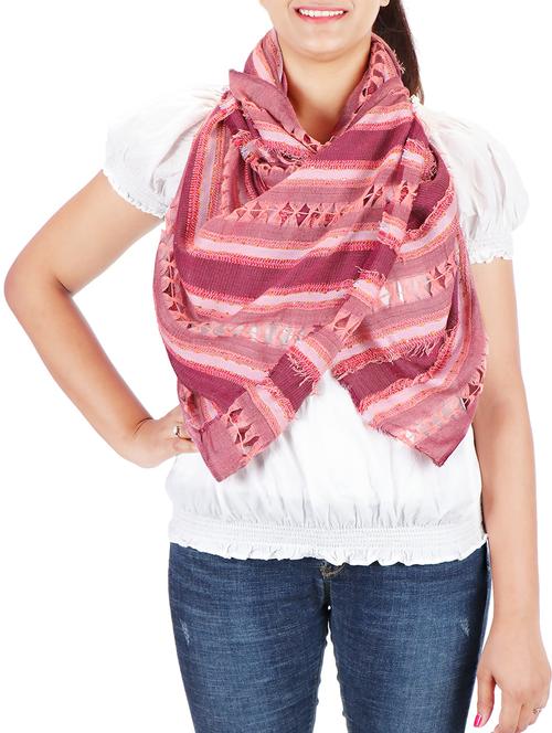 textured woven stole - 15328348 - Very Small Image - 1