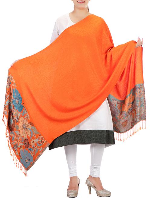 jacquard floral shawl - 15328351 - Very Small Image - 1