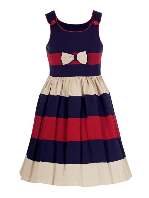 blue polyester frock - 15328370 - Very Small Image - 1
