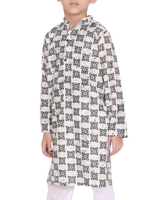 black cotton kurta set - 15328398 - Very Small Image - 1