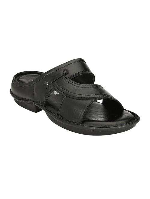 black leather slip on slipper - 15329062 - Very Small Image - 1