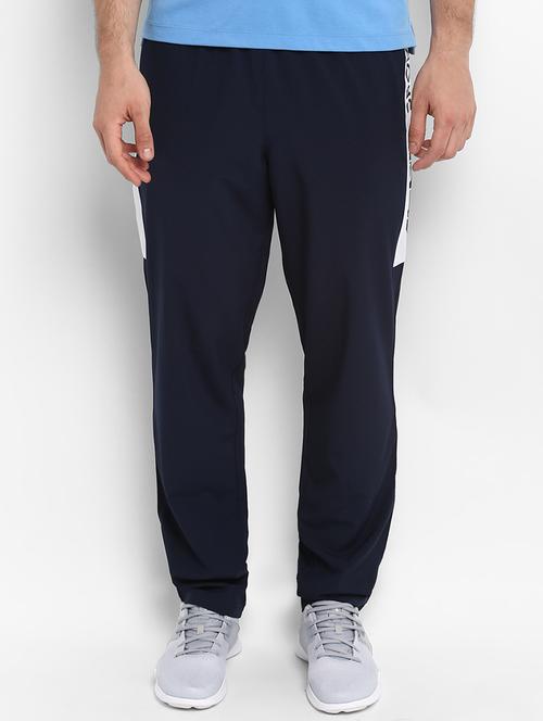 navy blue polyester full length track pant - 15329085 - Very Small Image - 1