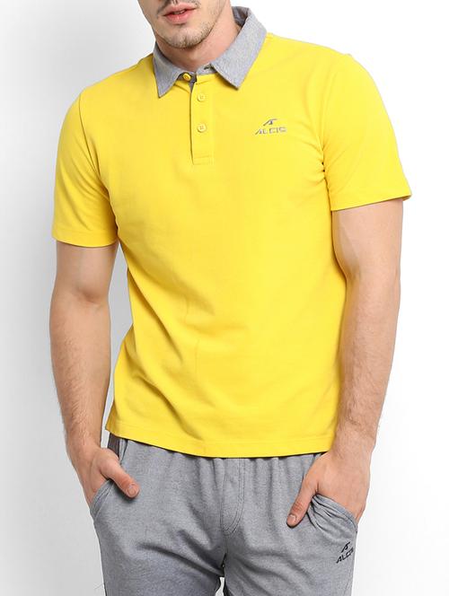 yellow cotton polo t-shirt - 15329363 - Very Small Image - 1