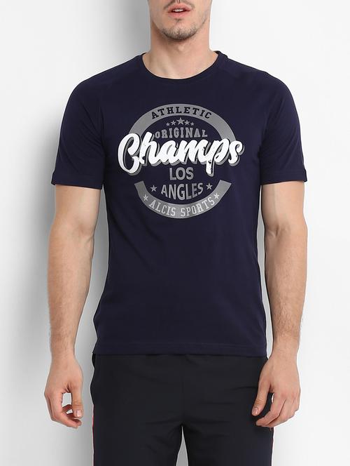 navy blue cotton tshirt - 15329393 - Very Small Image - 1