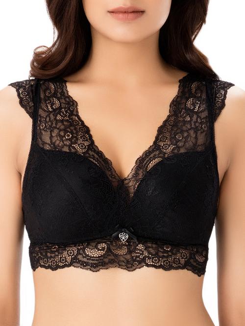 cutout back laced bralette - 15330184 - Very Small Image - 1