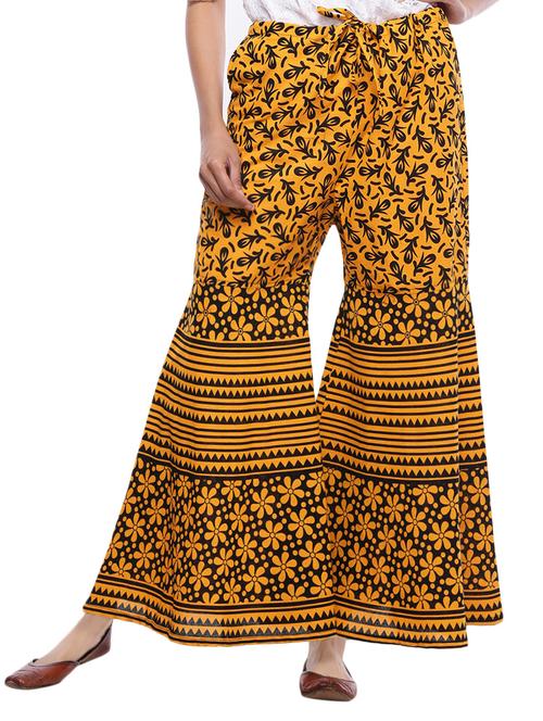 floral cotton sharara - 15330480 - Very Small Image - 1