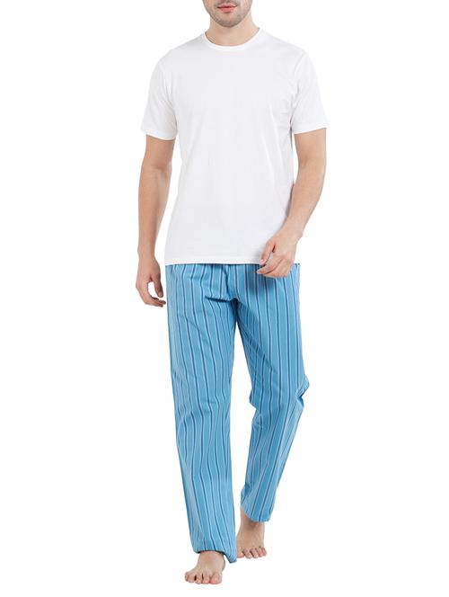 white cotton loungewear - 15330737 - Very Small Image - 1