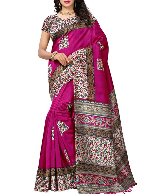 ditsy floral printed saree with blouse - 15331233 - Very Small Image - 1