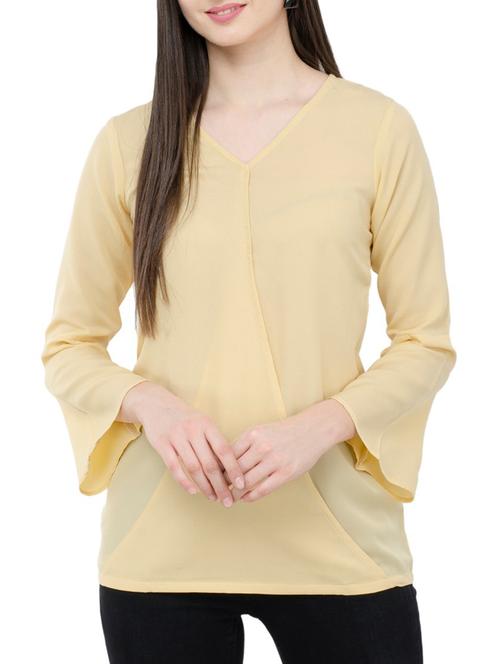 women's layered v neck top - 15331266 - Very Small Image - 1