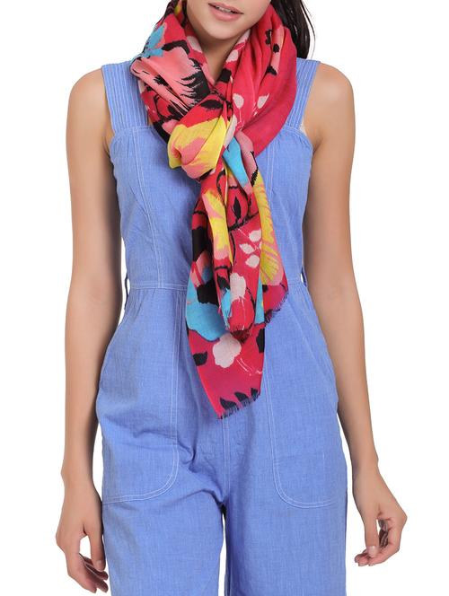 floral woolen stole - 15331393 - Very Small Image - 1