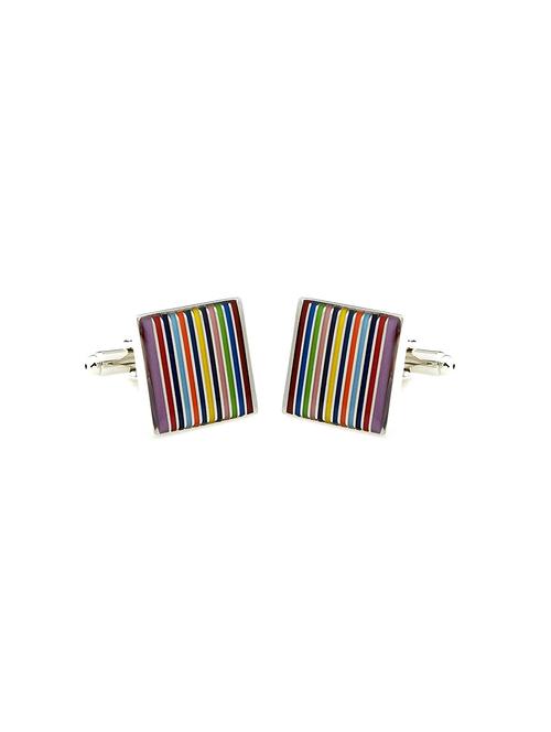 multi colored metal cufflink - 15332008 - Very Small Image - 1