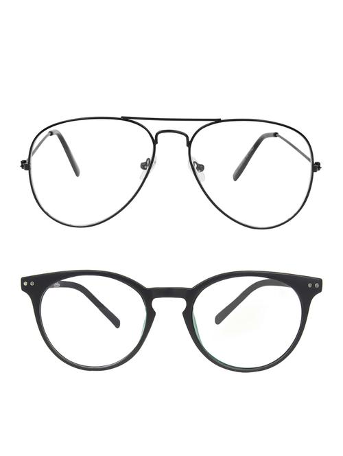 zyaden combo round & aviator sunglasses-combo 2412 - 15332431 - Very Small Image - 1