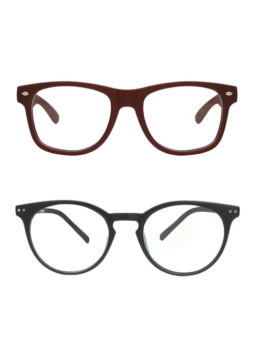 zyaden combo round & wayfarer sunglasses-combo 2416 - 15332435 - Very Small Image - 1