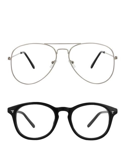 zyaden combo round & aviator sunglasses-combo 2422 - 15332441 - Very Small Image - 1